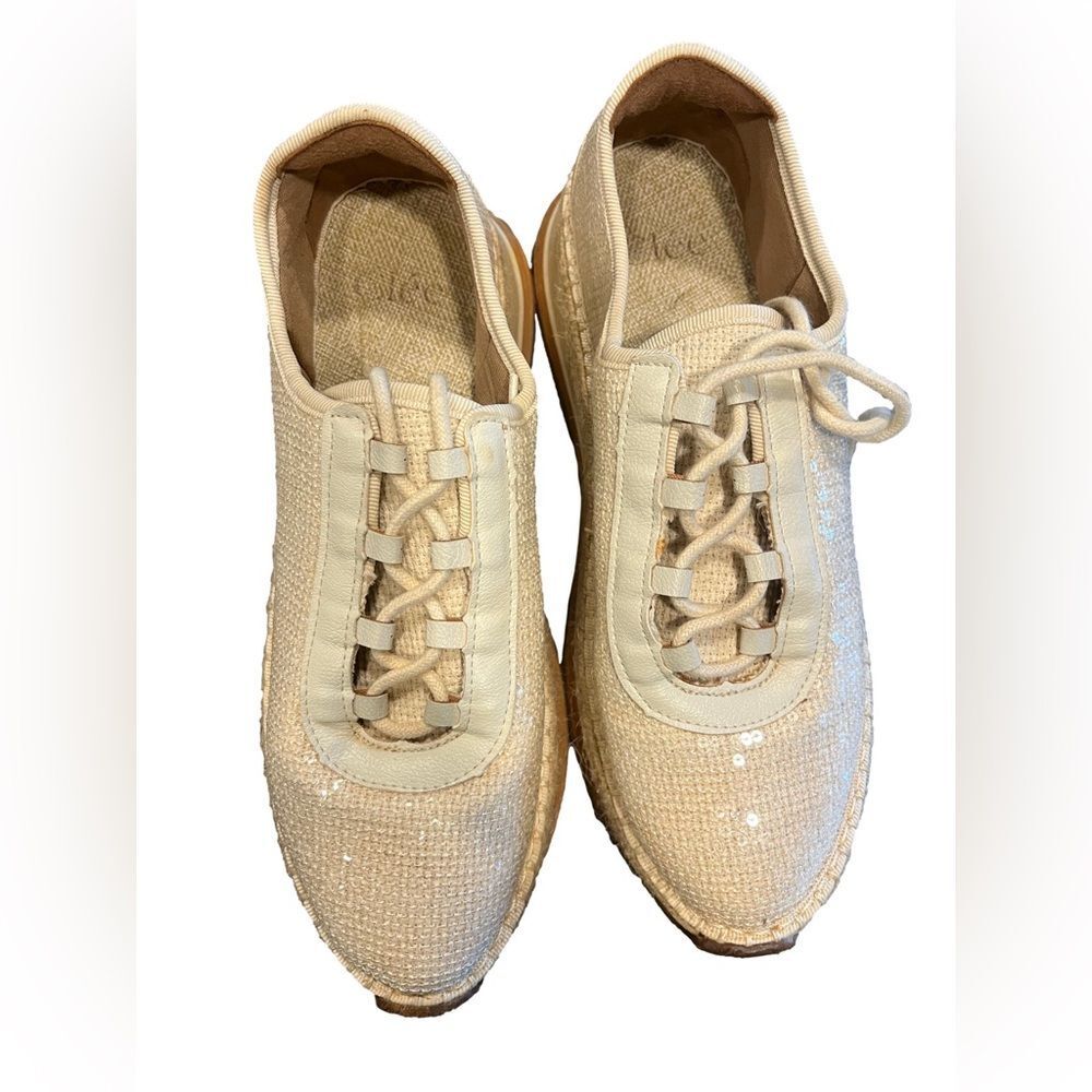 Clée platform sequin shoes size 8